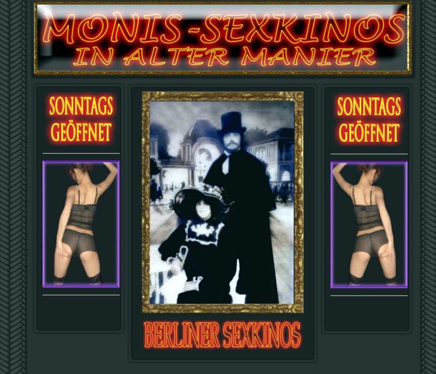 Screenshot der Webseite von Monis Sexkino In Alter Manier in Berlin-Chalottenburg