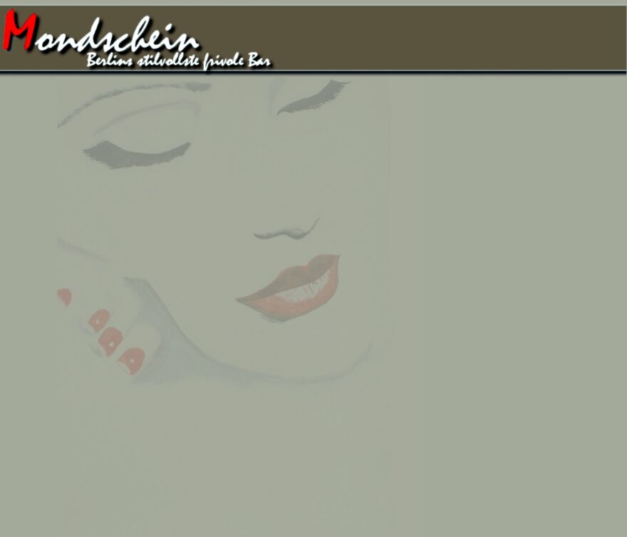 Screenshot der Webseite der ehemaligen Mondschein Bar