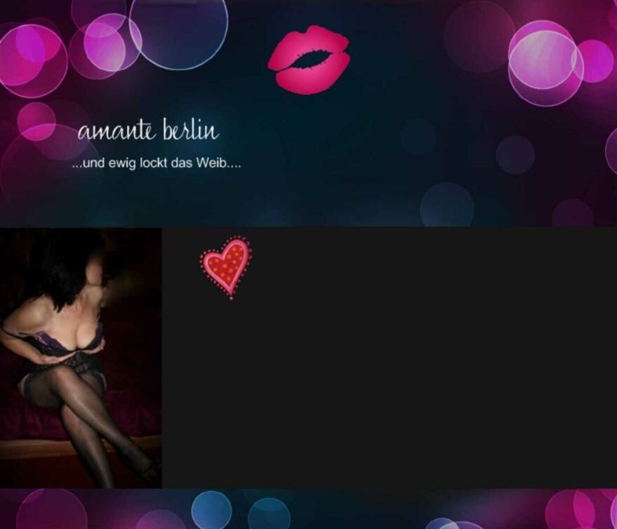 Screenshot der Webseite des ehemaligen Bordells Amante