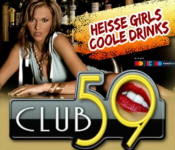 Banner vom Bordell Club 59 in Berlin Weissensee