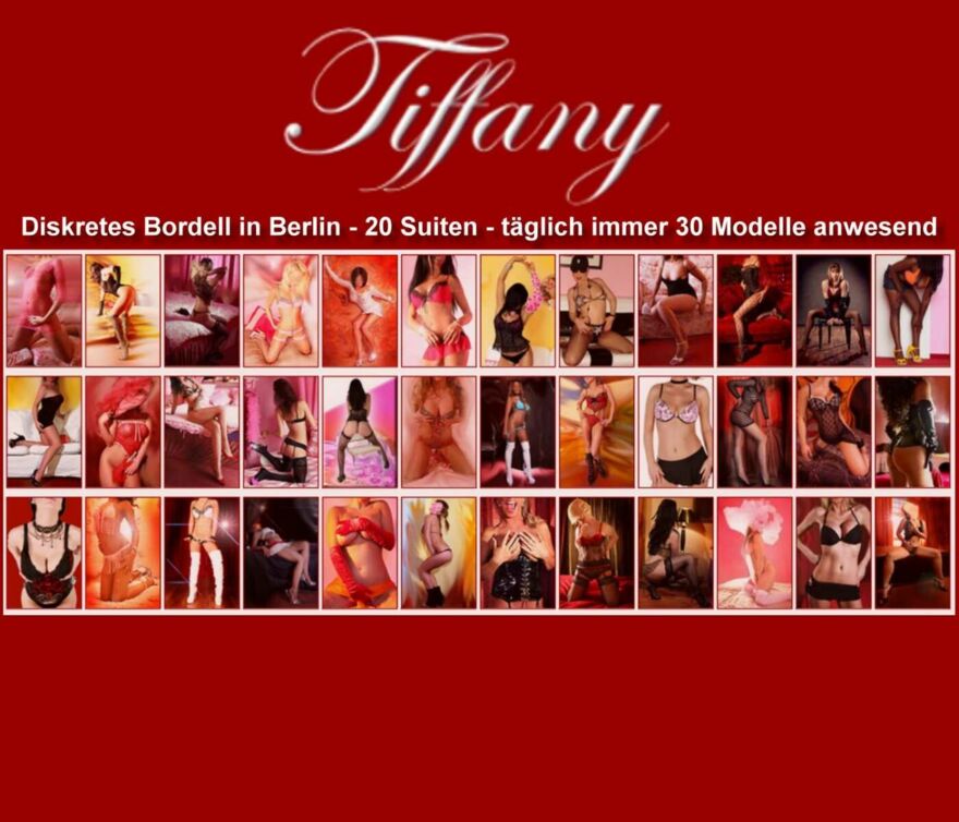Screenshot der Webseite des ehemaligen Bordells Tiffany