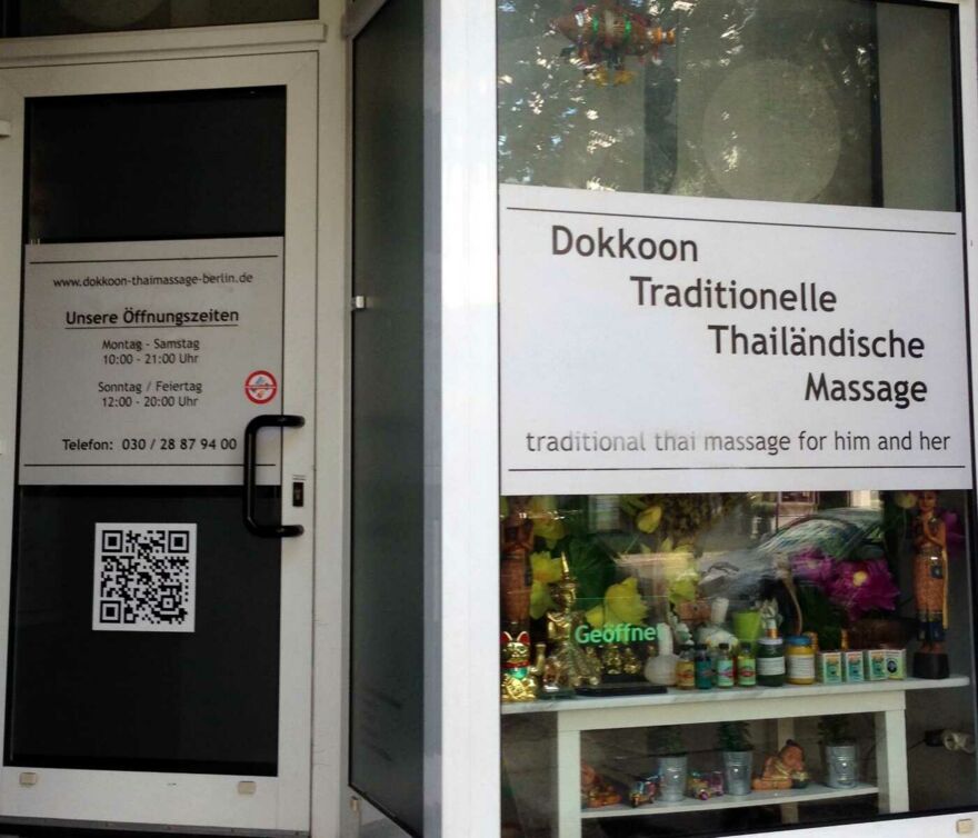 Zu Dokkoon Thaimassage in Berlin Mitte Eingang der Dokkoon Thaimassage in Berlin Mitte