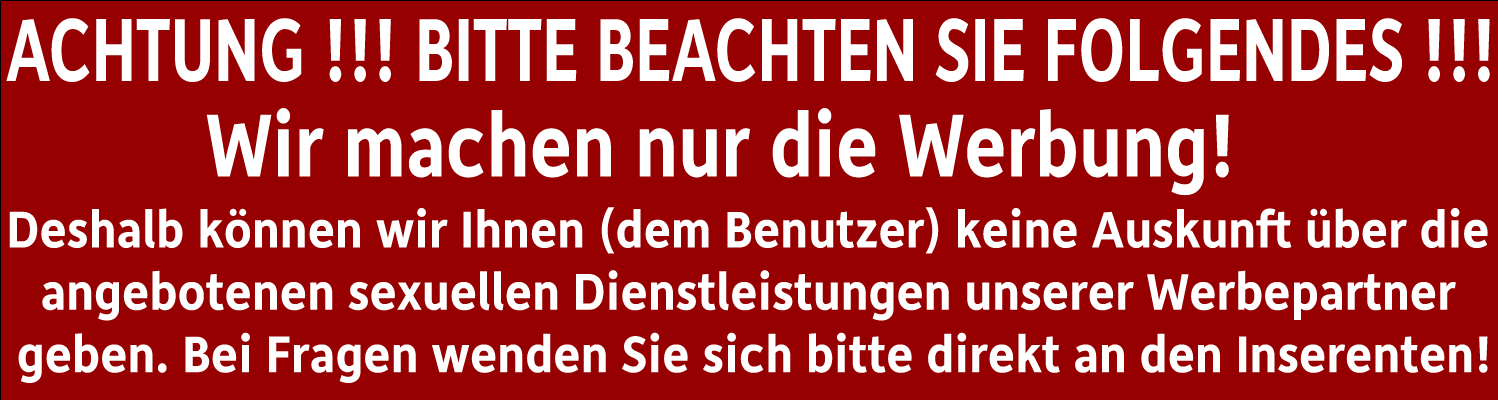 Hinweis zur Nutzung des Erotikportals