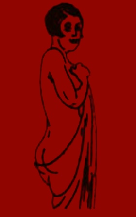 Die Ausdruckstänzerin Olga Desmond Eine zeitgenössischen russische Postkarte zeigt Olga Desmond